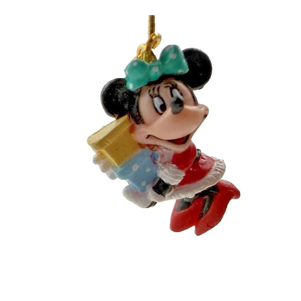 Vintage Disney Mickey Minnie Goofy Christmas Ornaments Lot 3 Resin Holiday Decor
